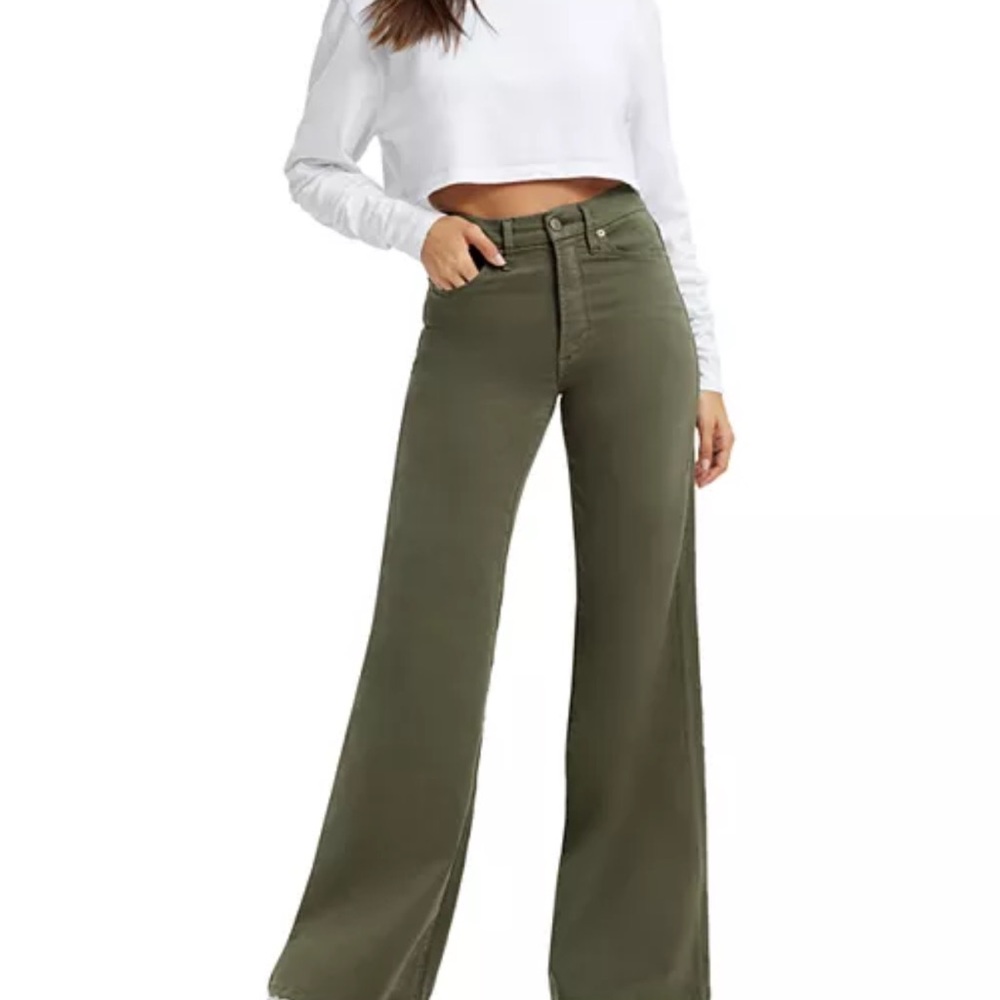 Good American Good Waist Palazzo Jeans